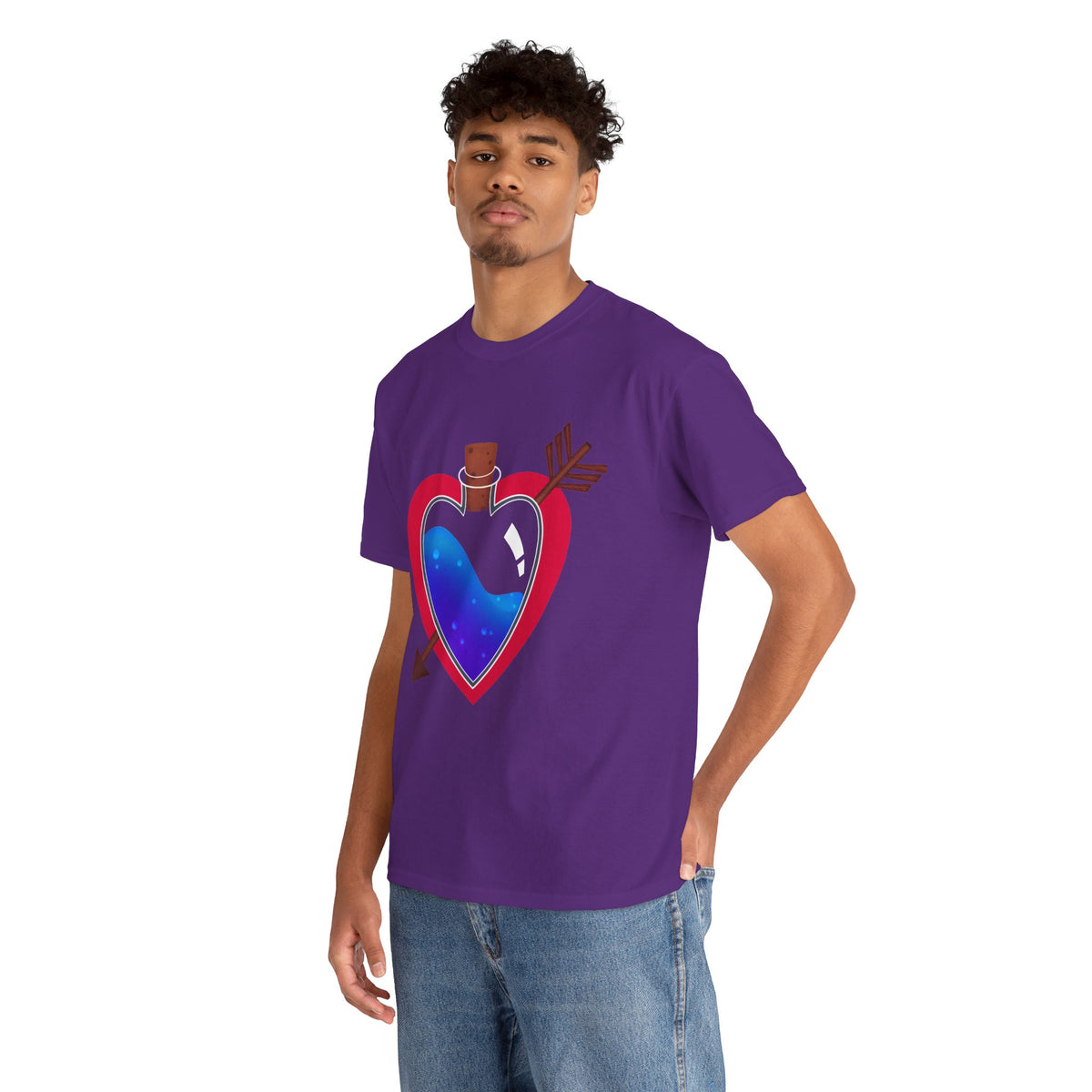 Heart Bottle - Unisex Heavy Cotton Tee
