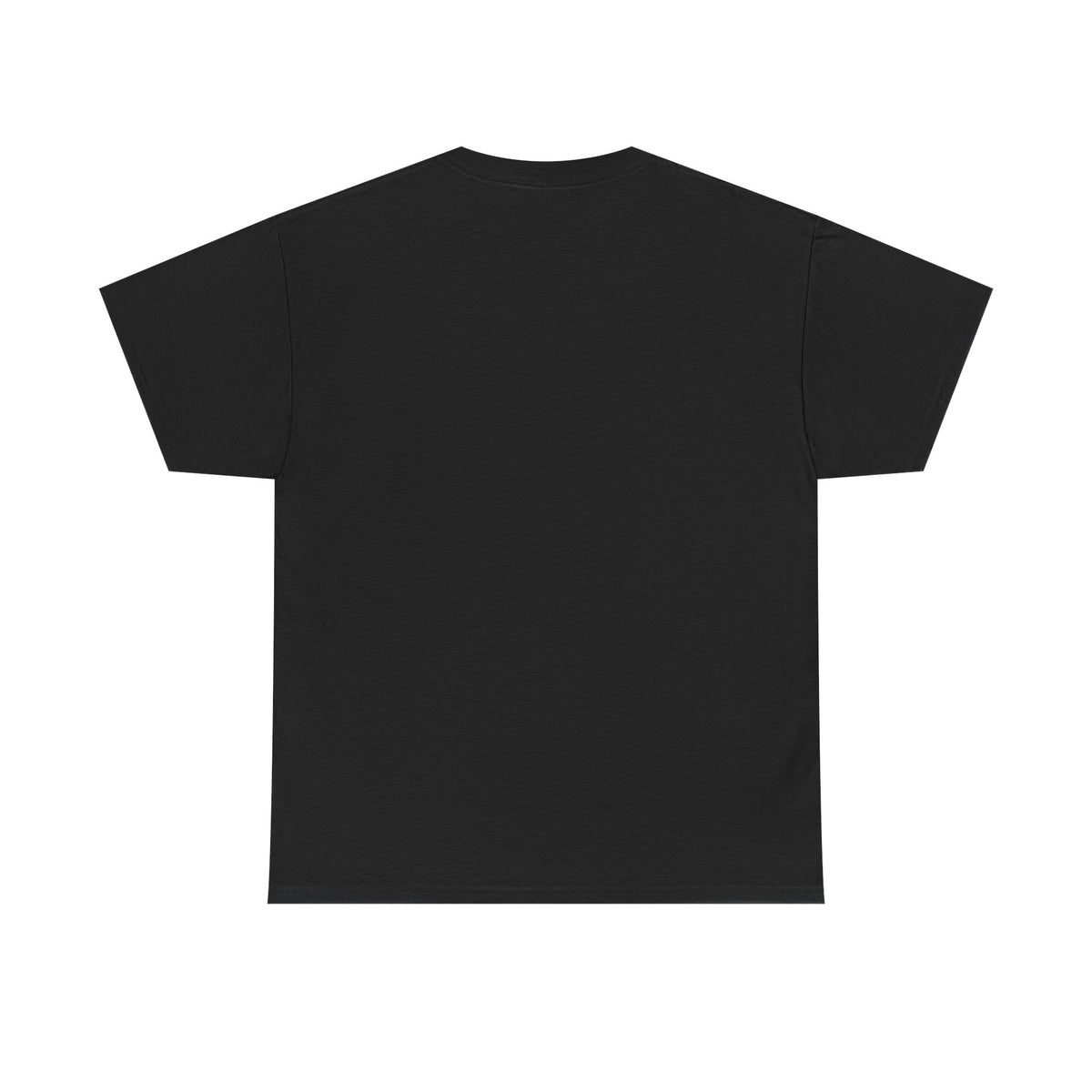 Black unisex T-shirt with capybara holding an orange graphic on front