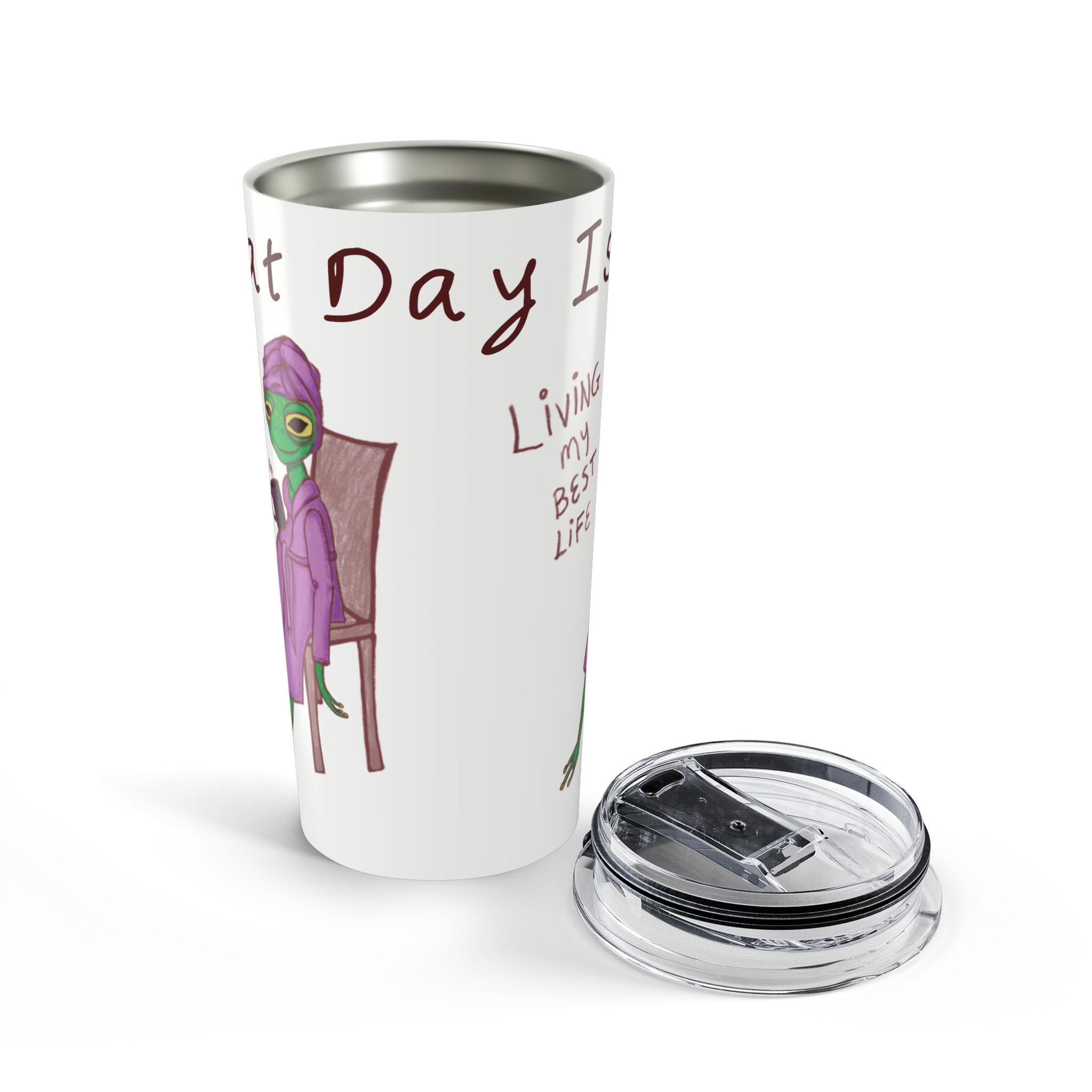 20oz Tumbler — "Living My Best Life" Travel Mug