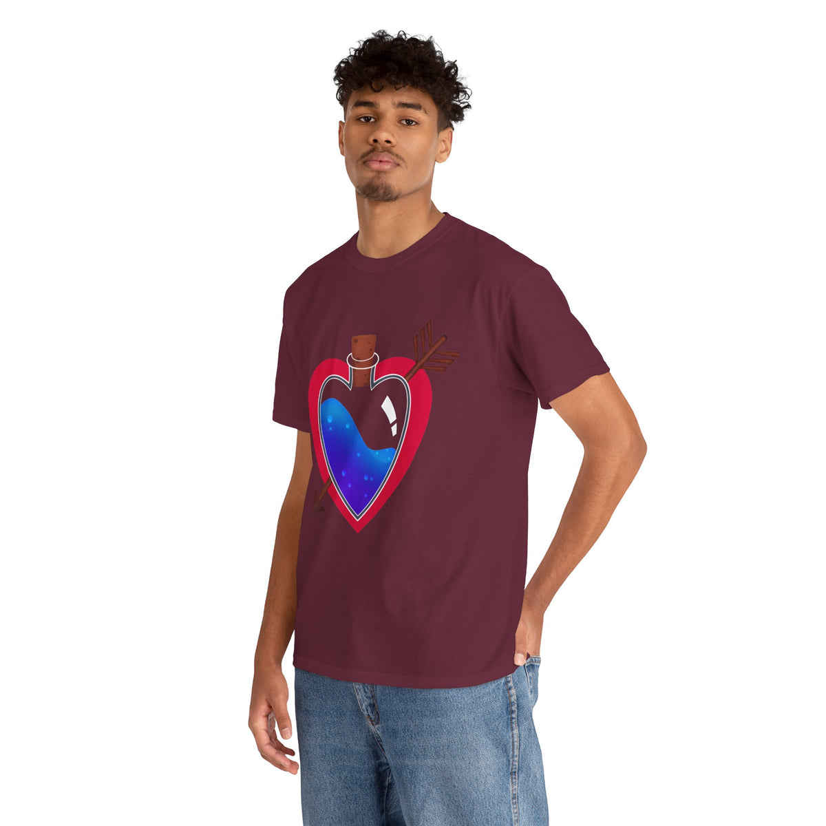 Heart Bottle - Unisex Heavy Cotton Tee