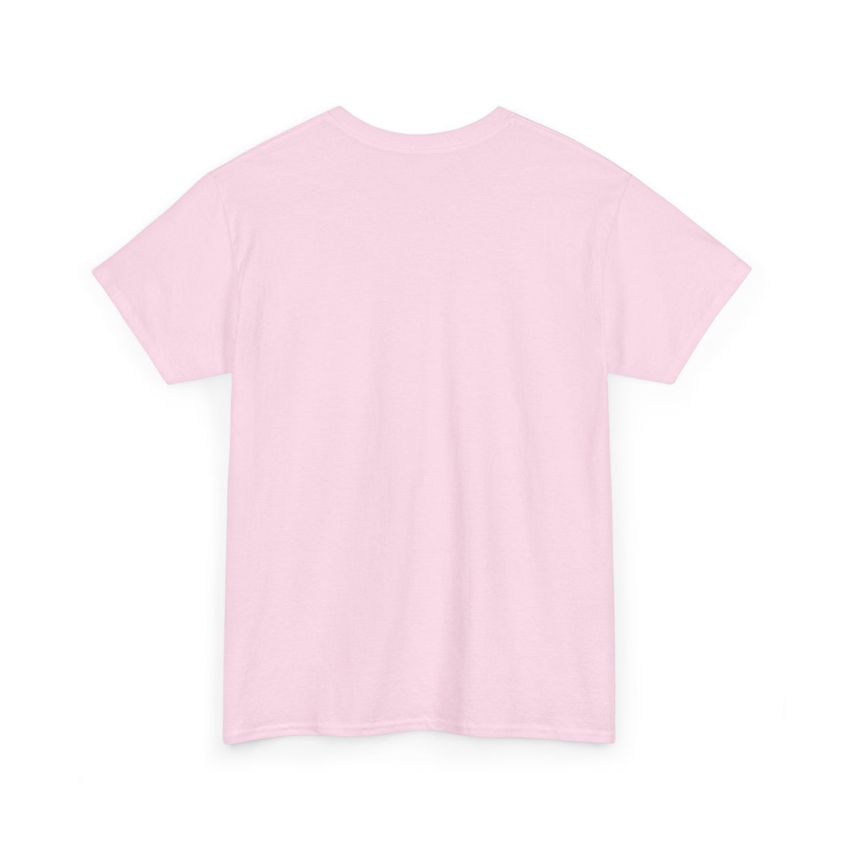Light pink graphic T-shirt, crew neck, short sleeves
