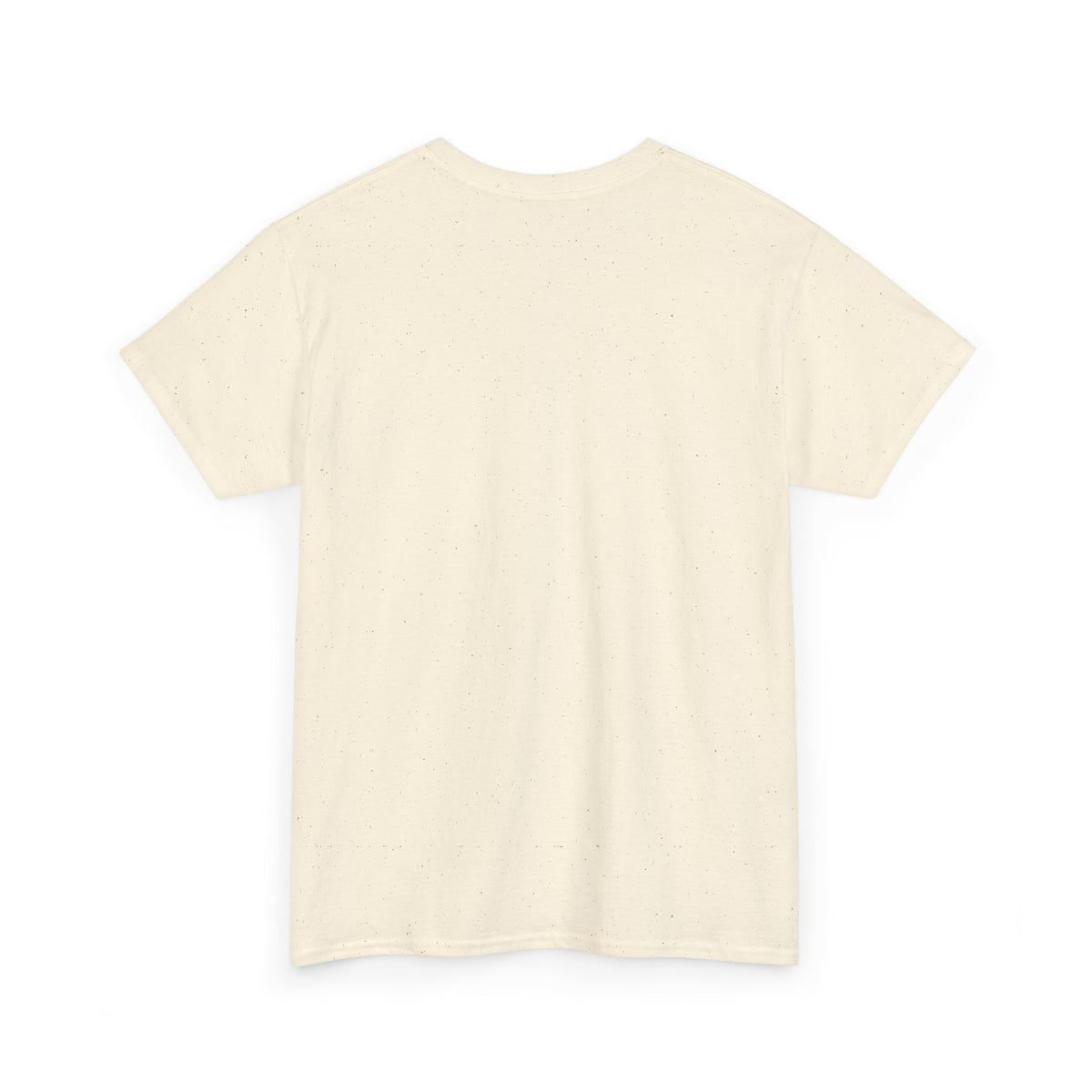 Cream graphic t-shirt, crew neck, short sleeves, no visible front print