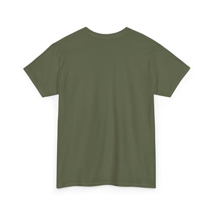 Dark green short-sleeve t-shirt, plain front