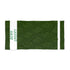 Green pumpkin-themed beach towel with repeating pumpkin pattern and white side stripes
