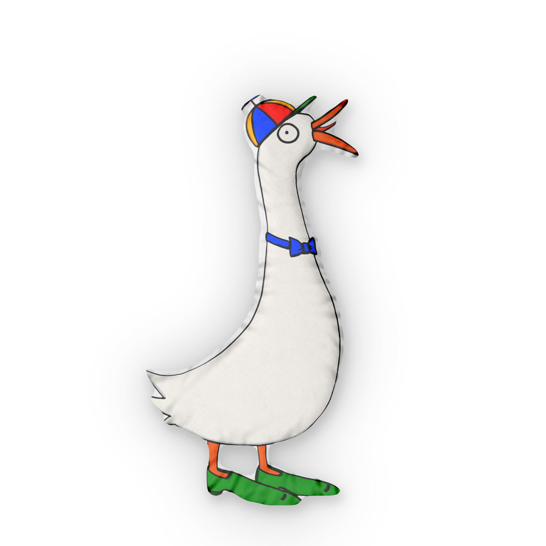 Silly Goose Pillow — Whimsical Goose Decorative Cushion