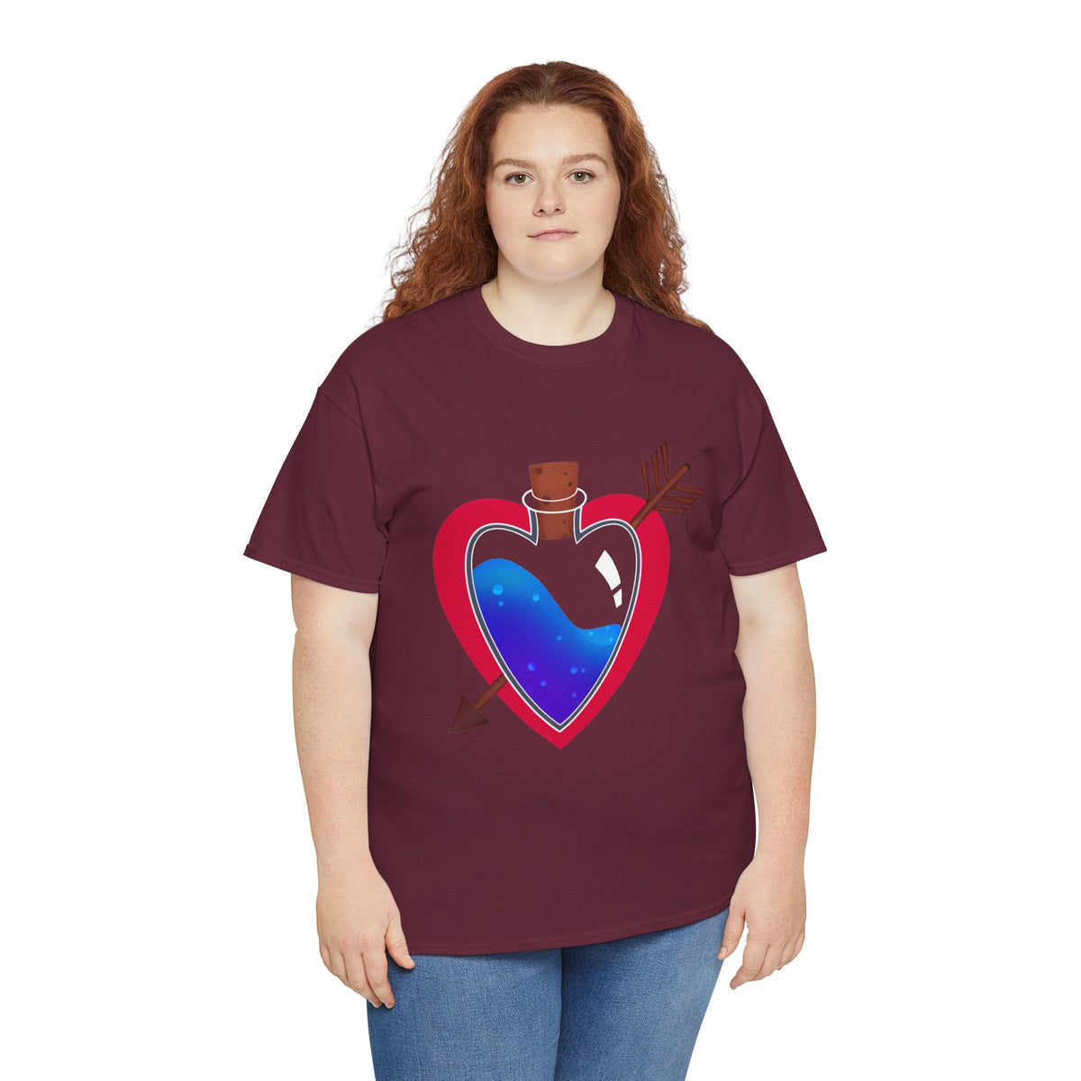 Heart Bottle - Unisex Heavy Cotton Tee
