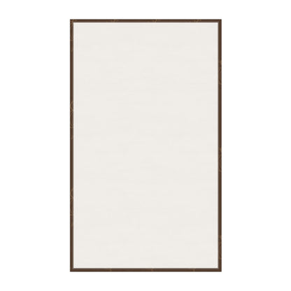 Off-white tea towel backing with brown border, plain