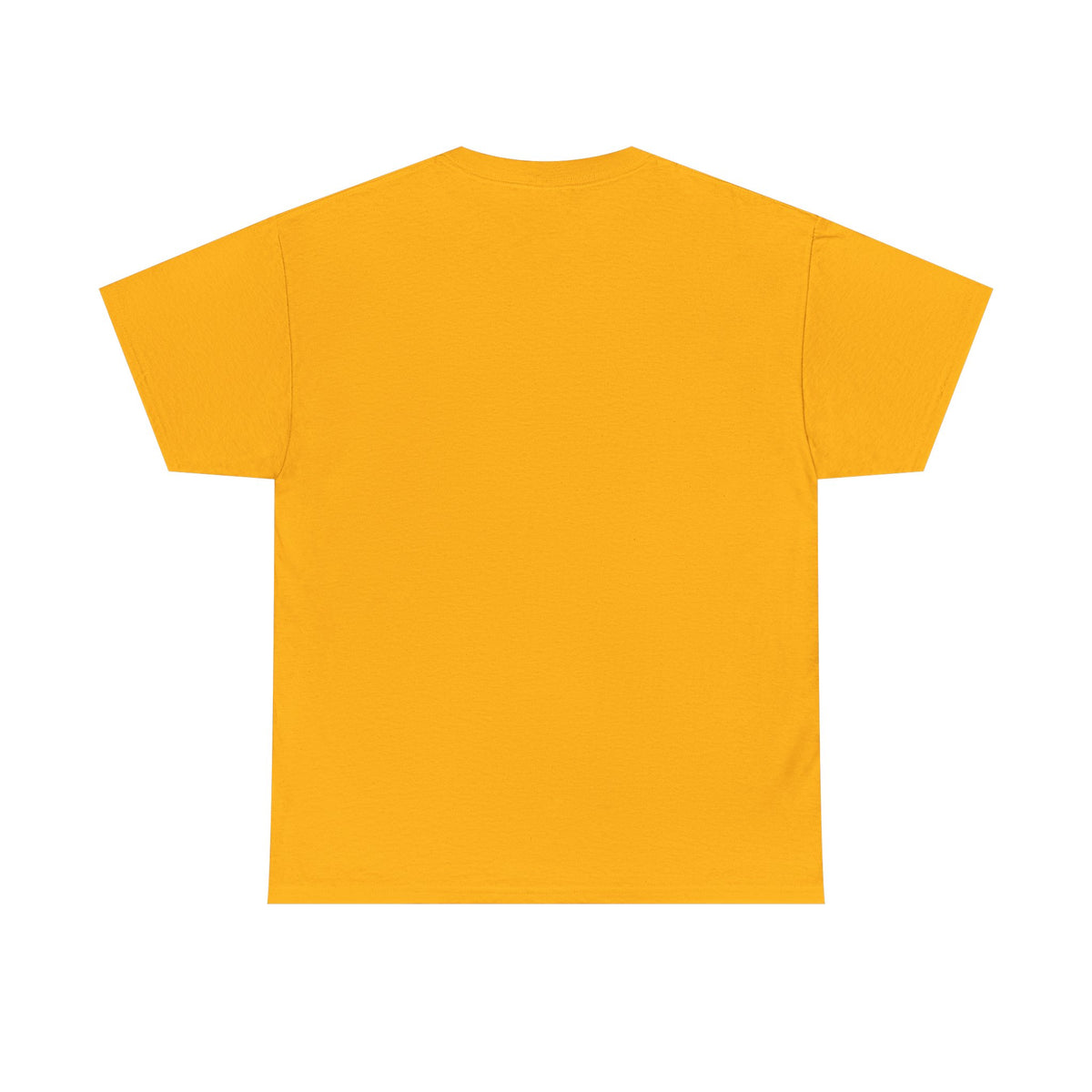 Unisex heavy cotton T-shirt, solid orange, short sleeves