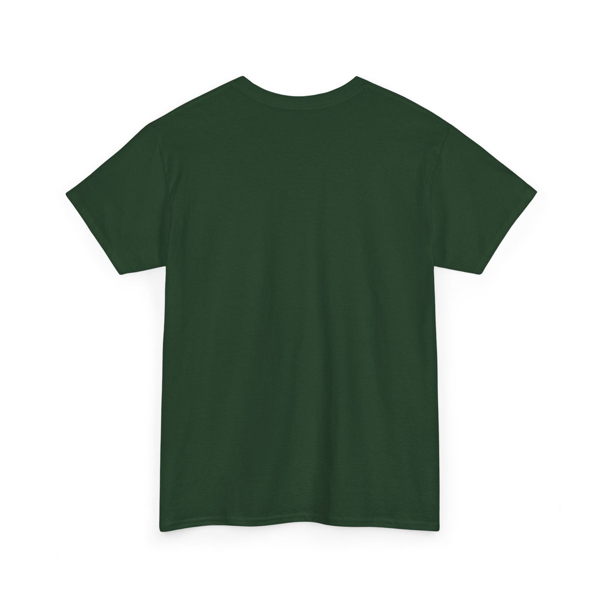 Dark green short-sleeve t-shirt, plain back