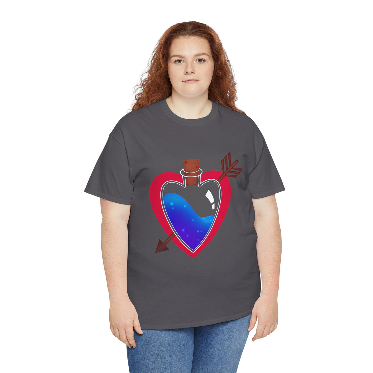 Heart Bottle - Unisex Heavy Cotton Tee