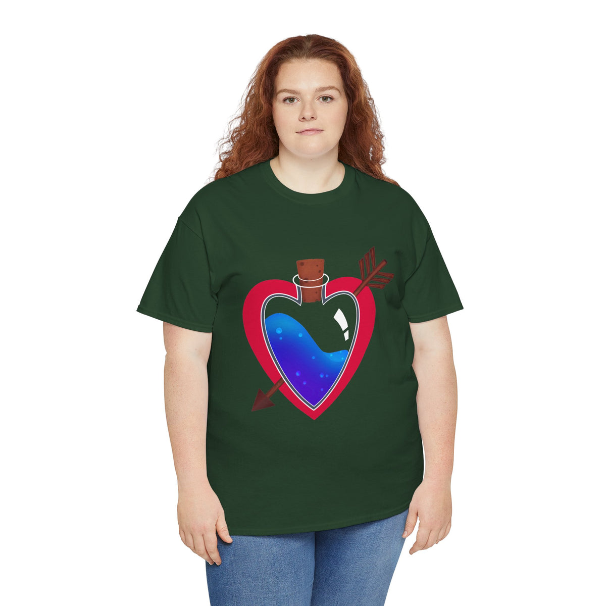 Heart Bottle - Unisex Heavy Cotton Tee