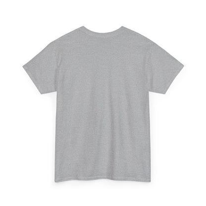 Gray heather crew-neck T-shirt, short sleeves
