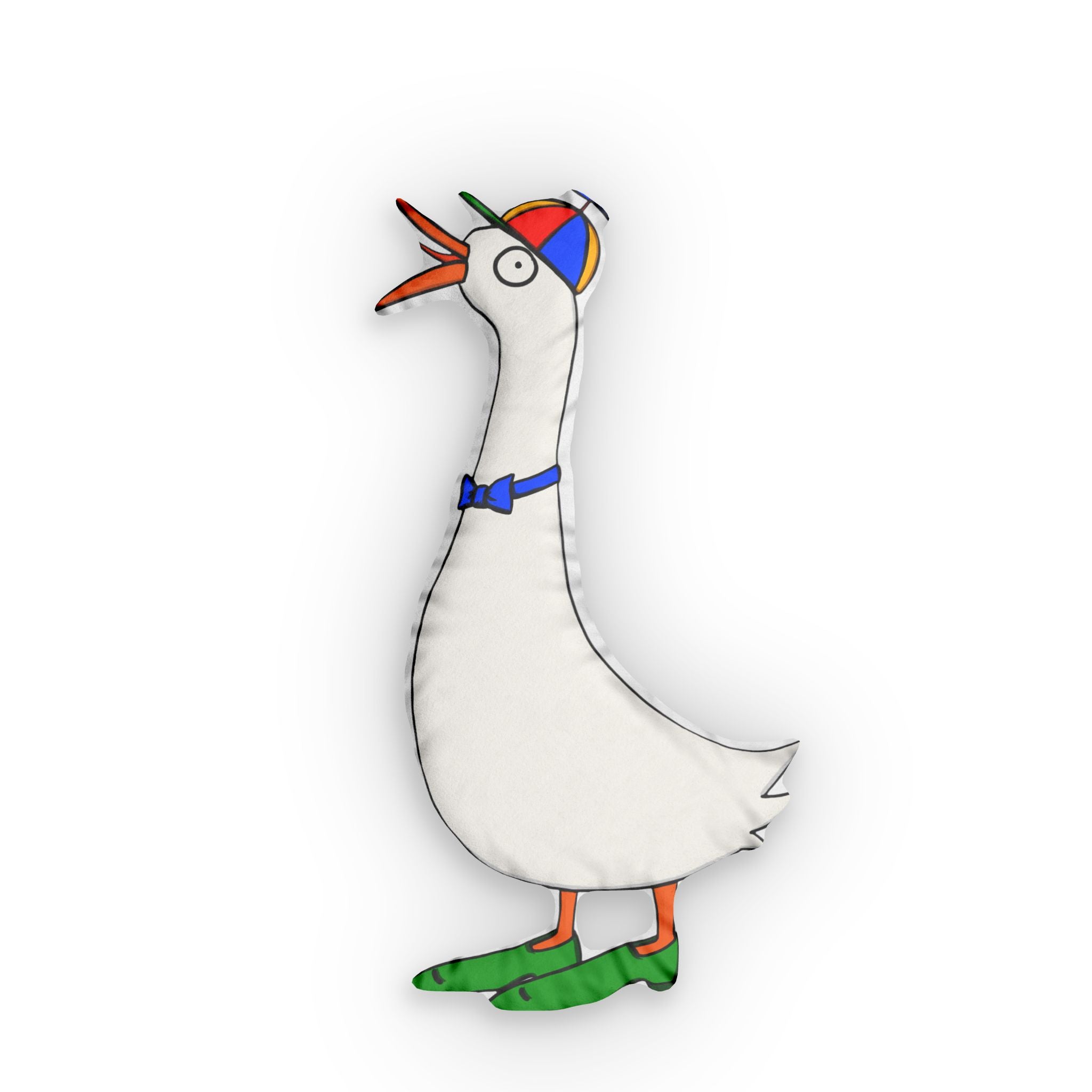 Silly Goose Pillow — Whimsical Goose Decorative Cushion