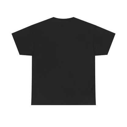 Black unisex T-shirt with capybara holding an orange graphic on front