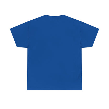 Royal blue unisex crewneck T-shirt, plain back view