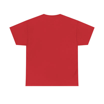 Red unisex T-shirt, plain back view with no visible graphic