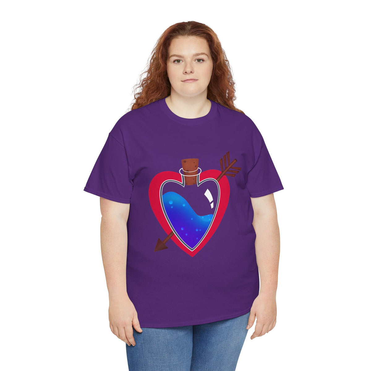 Heart Bottle - Unisex Heavy Cotton Tee