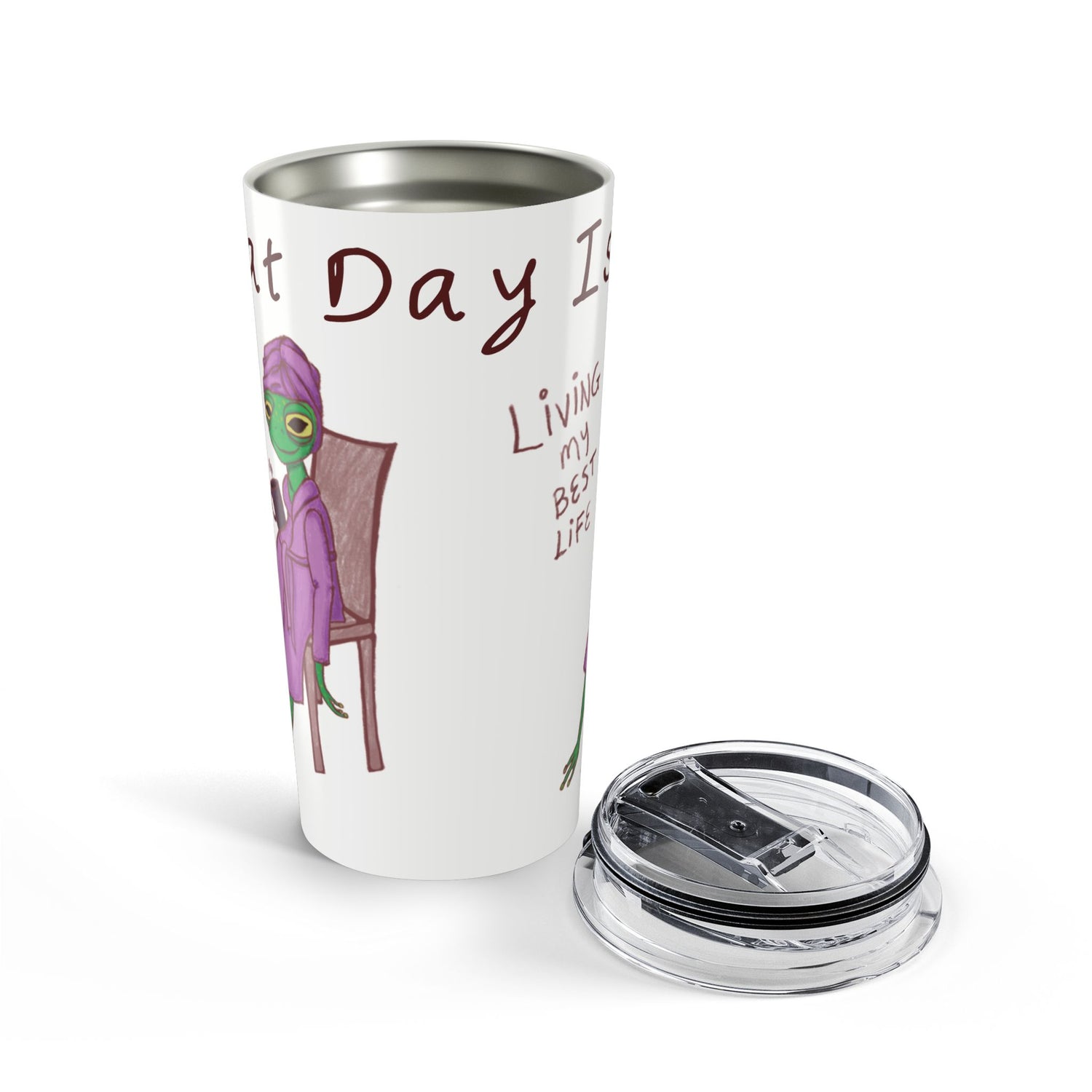 20oz Tumbler — "Living My Best Life" Travel Mug
