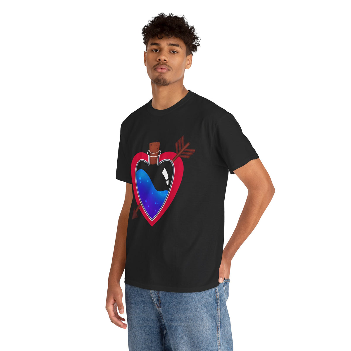 Heart Bottle - Unisex Heavy Cotton Tee