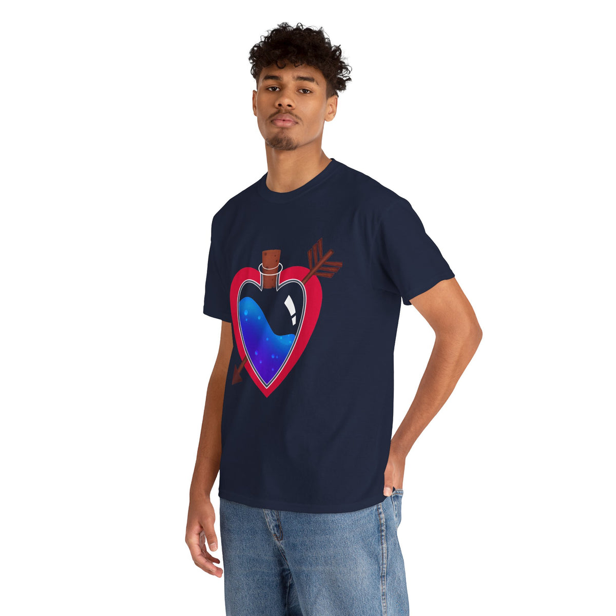 Heart Bottle - Unisex Heavy Cotton Tee