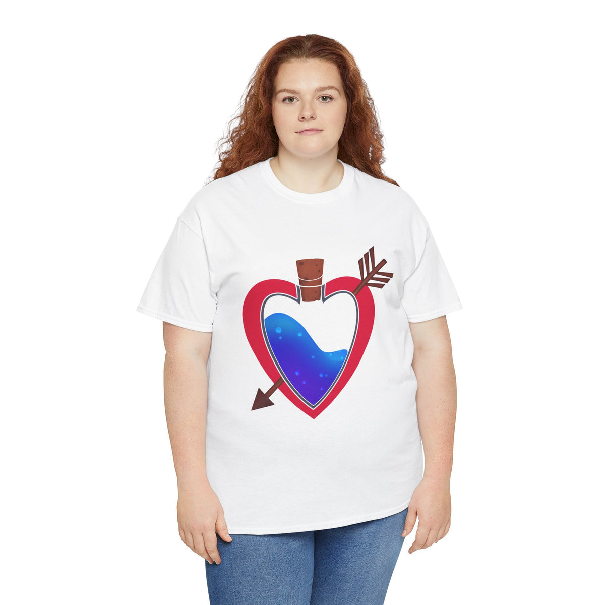 Heart Bottle - Unisex Heavy Cotton Tee